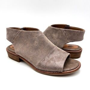 Sofft Natalia Sandals Smoke Copper Bronze Metallic Leather Size 8.5